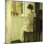 A Woman Reading in a Sunlit Interior-Carl Holsoe-Mounted Giclee Print