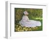 A Woman Reading-Claude Monet-Framed Art Print
