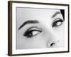 A Woman's Eyes with Typical Sixties Make-Up-null-Framed Photographic Print