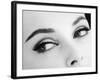 A Woman's Eyes with Typical Sixties Make-Up-null-Framed Photographic Print