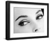 A Woman's Eyes with Typical Sixties Make-Up-null-Framed Photographic Print