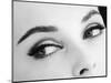 A Woman's Eyes with Typical Sixties Make-Up-null-Mounted Photographic Print