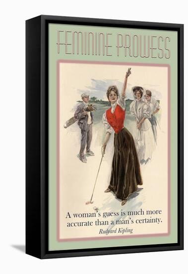A Woman's Guess-null-Framed Stretched Canvas