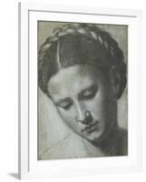 A Woman's Head with Braided Hair-Alessandro Bonvicino Moretto-Framed Giclee Print