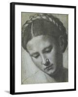 A Woman's Head with Braided Hair-Alessandro Bonvicino Moretto-Framed Giclee Print