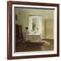 A Woman Seated at a Table by a Window-Carl Holsoe-Framed Giclee Print