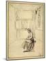 A Woman Seated in a Room-Annibale Carracci-Mounted Giclee Print