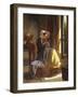 A Woman Sewing by an Open Window-Jules Trayer-Framed Giclee Print