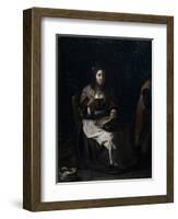 A Woman Sewing-Michael Sweerts-Framed Giclee Print