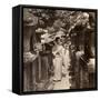 A Woman Shinto Devotee Counting the Stone Lanterns, Kasuga Shrine, Nara, Japan, 1904-Underwood & Underwood-Framed Stretched Canvas