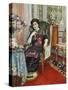 A Woman Sitting in a Chair; Femme Assis Dans Un Fauteuil, 1911-Henri Lebasque-Stretched Canvas