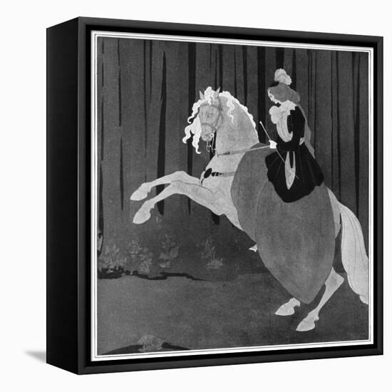 A Woman Sitting on a Rearing Horse, 1898-Aubrey Beardsley-Framed Stretched Canvas