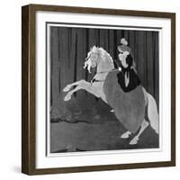 A Woman Sitting on a Rearing Horse, 1898-Aubrey Beardsley-Framed Giclee Print