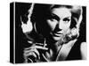 A Woman Smokes a Cigarette-null-Stretched Canvas