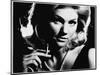 A Woman Smokes a Cigarette-null-Mounted Photographic Print