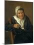 A Woman Smoking a Pipe-Frans Hals-Mounted Giclee Print