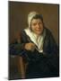 A Woman Smoking a Pipe-Frans Hals-Mounted Giclee Print