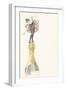 A Woman Standing on the Top of a Champagne Bottle-null-Framed Giclee Print