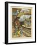 A Woman Standing with a Group of Children on a Platform at Portland Road Railway Station-Thomas Crane-Framed Giclee Print