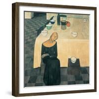 A Woman (the Wait)-Casorati Felice-Framed Giclee Print