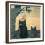 A Woman (the Wait)-Casorati Felice-Framed Giclee Print