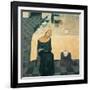 A Woman (the Wait)-Casorati Felice-Framed Giclee Print