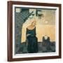 A Woman (the Wait)-Casorati Felice-Framed Giclee Print