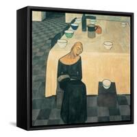 A Woman (the Wait)-Casorati Felice-Framed Stretched Canvas