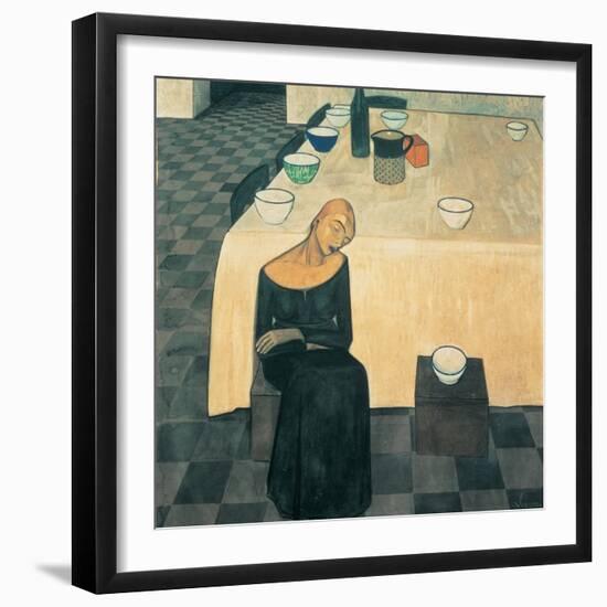 A Woman (the Wait)-Casorati Felice-Framed Giclee Print
