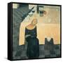 A Woman (the Wait)-Casorati Felice-Framed Stretched Canvas