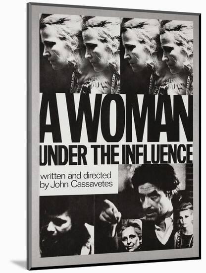 A Woman under the Influence, 1974-null-Mounted Giclee Print