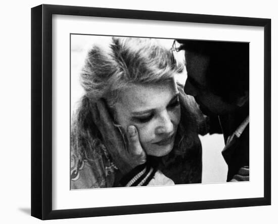 A Woman under the Influence, from Left, Gena Rowlands, Peter Falk, 1974-null-Framed Photo