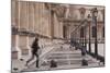 A Woman Walks Through the Louvre Museum in Paris, France, Europe-Julian Elliott-Mounted Photographic Print