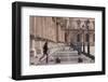 A Woman Walks Through the Louvre Museum in Paris, France, Europe-Julian Elliott-Framed Photographic Print