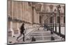 A Woman Walks Through the Louvre Museum in Paris, France, Europe-Julian Elliott-Mounted Photographic Print