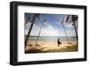 A Woman Walks with Her Shoes Off on the Beach Near the Exclusive Balesin Island Club, Philippines-Carlo Acenas-Framed Photographic Print