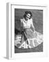 A Woman Wearing a Skirt That Says "Macarthur" in Honor of General Douglas Macarthur-null-Framed Photographic Print