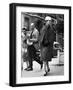 A Woman Wearing Christian Dior's Clothes-null-Framed Giclee Print