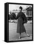 A Woman Wearing Lanvin Castillo's Clothes-null-Framed Stretched Canvas