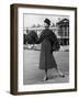 A Woman Wearing Lanvin Castillo's Clothes-null-Framed Photographic Print