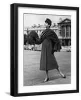 A Woman Wearing Lanvin Castillo's Clothes-null-Framed Photographic Print