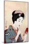 'A Woman with a Beni Brush', c1900-1921.Artist: Hashiguchi Goyo-Hashiguchi Goyo-Mounted Giclee Print