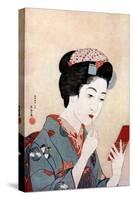 'A Woman with a Beni Brush', c1900-1921.Artist: Hashiguchi Goyo-Hashiguchi Goyo-Stretched Canvas