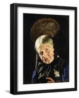 A Woman with a Book-Carl Kronberger-Framed Giclee Print
