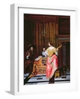 A Woman with a Cittern and a Singing Couple at a Table, C.1667-Pieter de Hooch-Framed Giclee Print