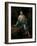 A Woman with a Dog-Herman van der Mijn-Framed Art Print