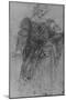 'A Woman With a Plaited Bodice and a Cloak over her Left Arm', c1480 (1945)-Leonardo Da Vinci-Mounted Giclee Print
