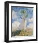 A Woman with a Sunshade-Claude Monet-Framed Art Print