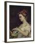 A Woman with Jewellery, 1867-Gustave Courbet-Framed Giclee Print