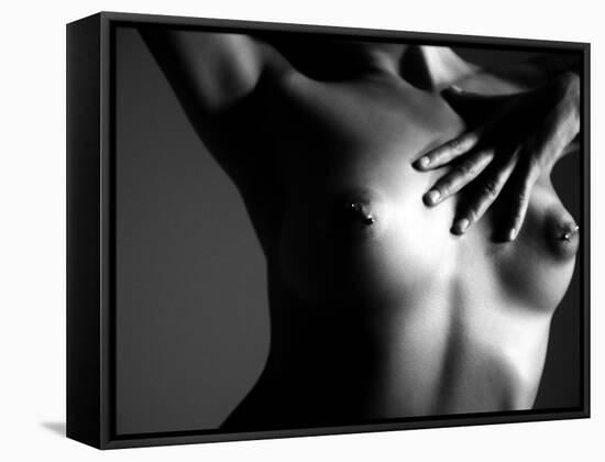 A Woman with Pierced Nipples-Kenji Mizumori-Framed Stretched Canvas